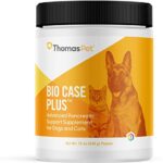 Thomas Pet Bio Case Plus - Pancreatic Enzymes for Dogs & Cats - Digestive Supplement - (12 Ounces, Powder)